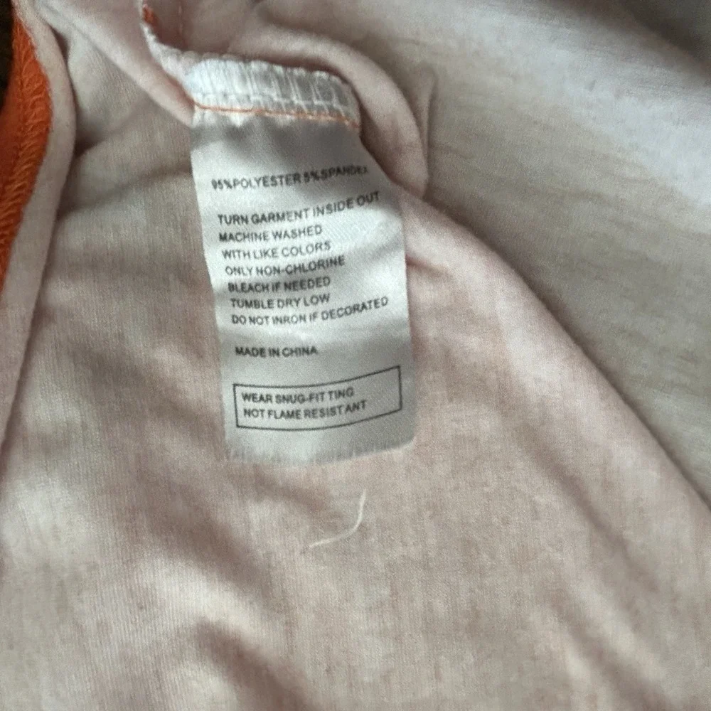 Whataburger All Over Print Pajama Lounge Top Size‎ Large Orange